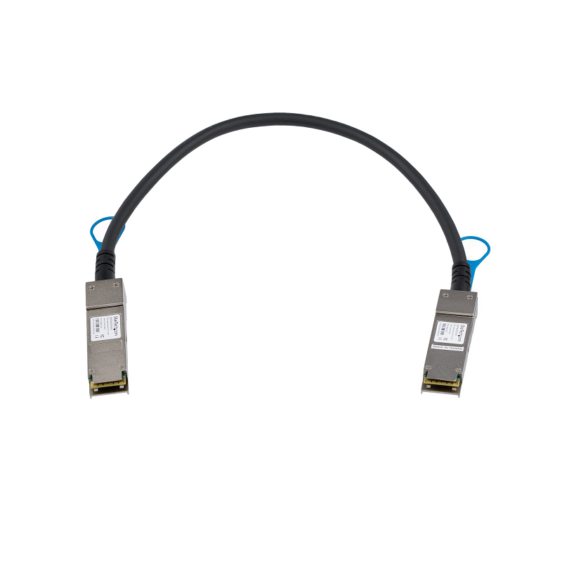 StarTech QSFP40GPC05M 40 GbE QSFP+ Copper DAC 40 Gbps Low Power Passive Transceiver 0.5m